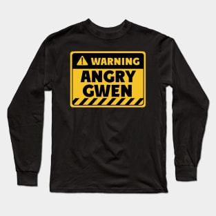 Angry Gwen Long Sleeve T-Shirt